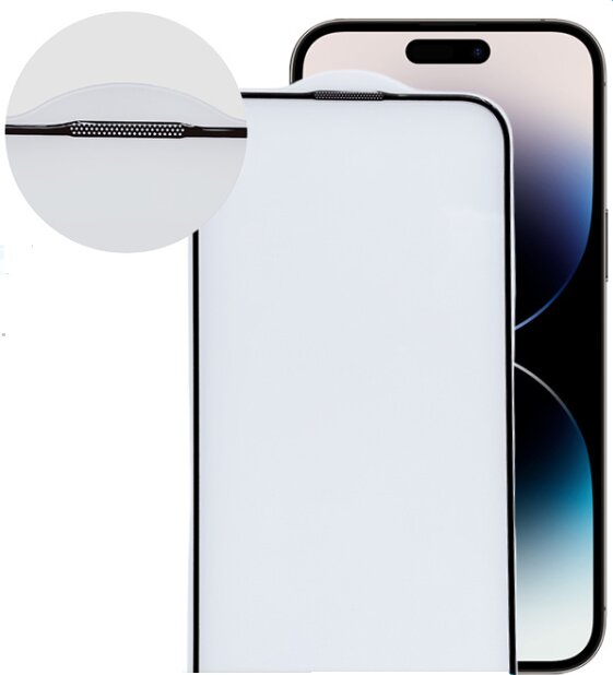 Panzerglas 3D Full Cover, passend für iPhone 16 Plus